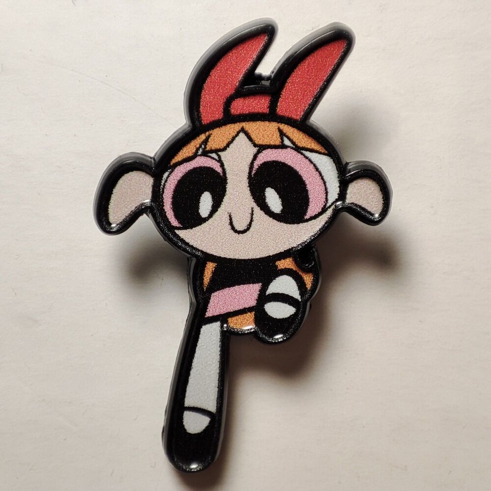 The Powerpuff Girls Blossom Flying Enamel Pin Official Cartoon Lapel Badge